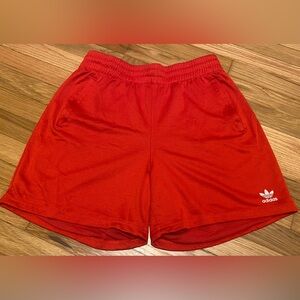 Red adidas originals basketball shorts - size men’s L